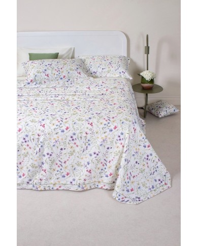Copriletto matrimoniale 100% cotone piquet Neith art. Bianca
