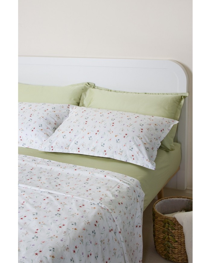 Completo lenzuola matrimoniale 100% cotone 4 FEDERE Neith Venere