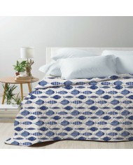 Trapuntino matrimoniale stampato Merida