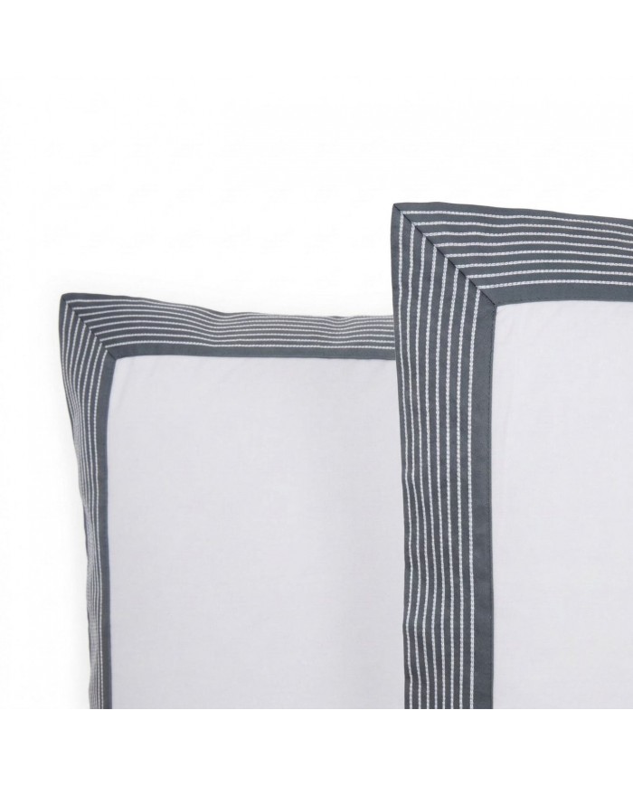 Completo lenzuola matrimoniale in raso di puro cotone Mirabello art. Palazzo Gioioso