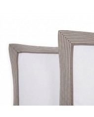 Completo lenzuola matrimoniale in raso di puro cotone Mirabello art. Palazzo Gioioso