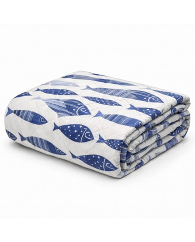 Trapuntino matrimoniale stampato Merida