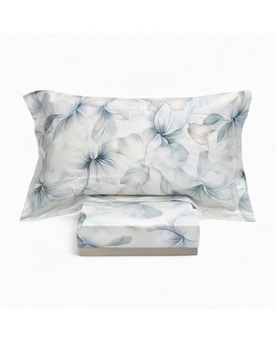 Completo lenzuola copriletto in percalle 100% cotone Elite dis.32