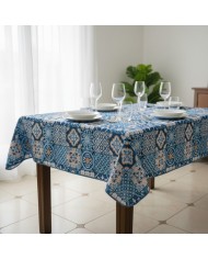 Tovaglia antimacchia 6 posti Hydro Maiolica var.1