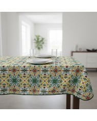 Tovaglia antimacchia 6 posti Hydro Maiolica var.3