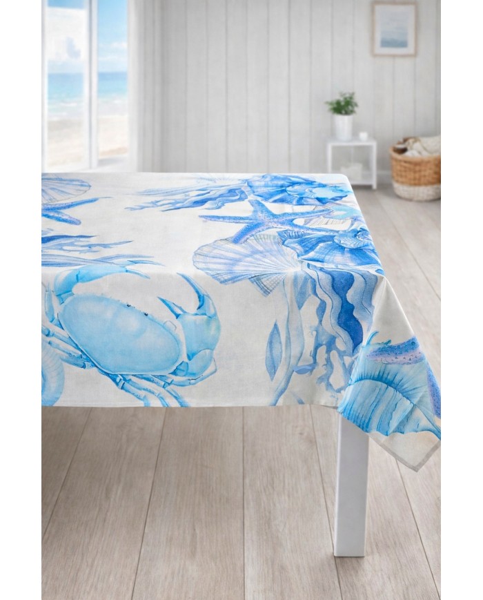 Tovaglia antimacchia premium - stampa digitale Kiki Mare 2 var. 1 - MISURE VARIE