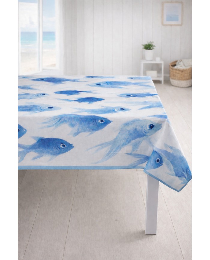 Tovaglia antimacchia premium - stampa digitale Kiki Mare 2 var. 5 - MISURE VARIE