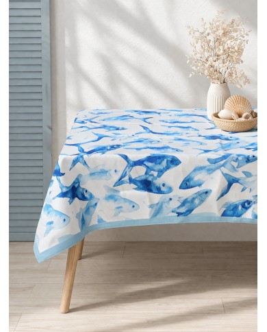 Tovaglia antimacchia premium - stampa digitale Kiki Mare 2 var. 5 - MISURE VARIE