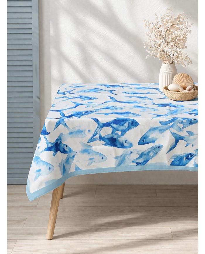 Tovaglia antimacchia premium - stampa digitale Kiki Mare 2 var. 5 - MISURE VARIE