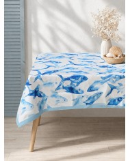 Copriletto matrimoniale in piquet di cotone Carezze art. Capri