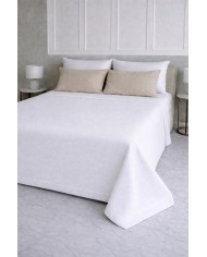 Copriletto matrimoniale in piquet di cotone Carezze art. Capri