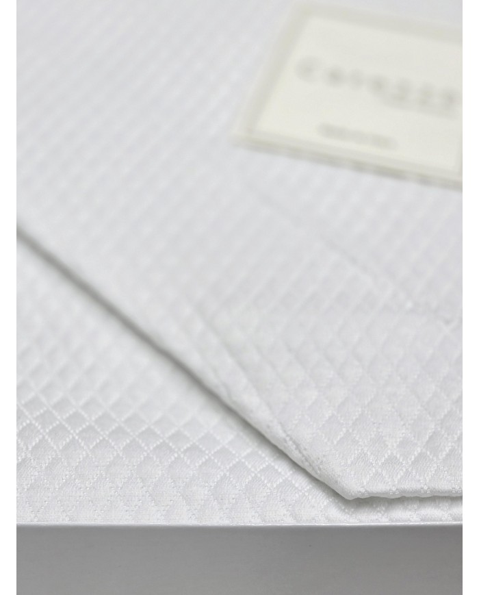 Copriletto matrimoniale in piquet di cotone Carezze art. Capri