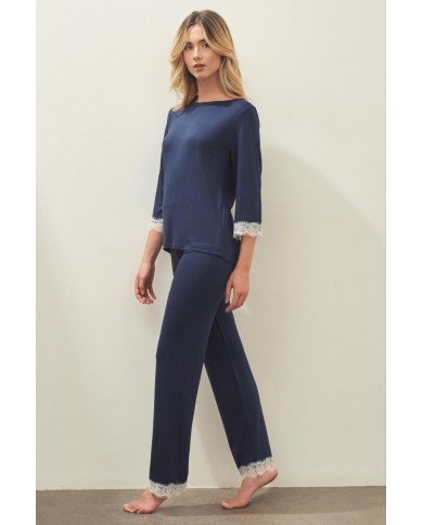 Pigiama donna in viscosa Pepenero art. 9230 - MADE IN ITALY