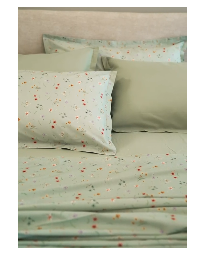 Completo lenzuola matrimoniale 100% cotone 4 FEDERE Neith Venere