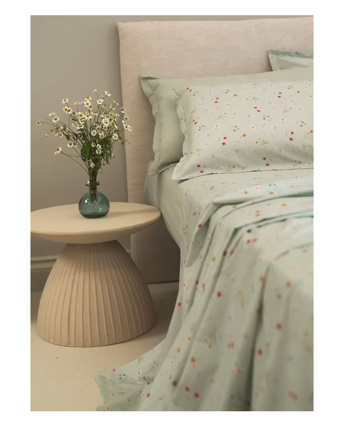 Completo lenzuola matrimoniale 100% cotone 4 FEDERE Neith Venere