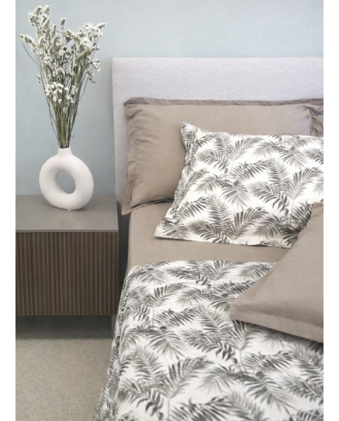 Completo lenzuola matrimoniale 100% cotone 4 FEDERE Neith Lince