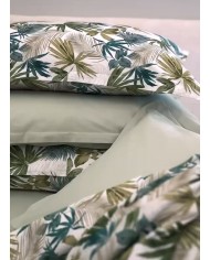 Completo lenzuola matrimoniale 100% cotone 4 FEDERE Neith Lince