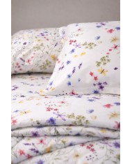 Trapuntino matrimoniale in raso 100% cotone Neith art. Bianca