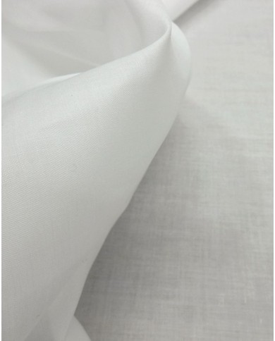 Tessuto al metro batista 100% cotone altezza 120cm - BIANCO