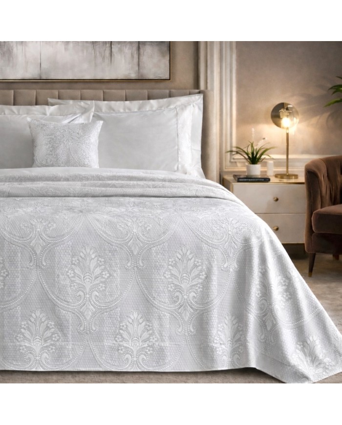 Copriletto matrimoniale in piquet Carezze - Procida