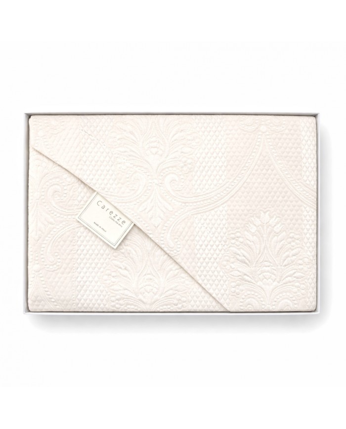 Copriletto matrimoniale in piquet Carezze - Procida