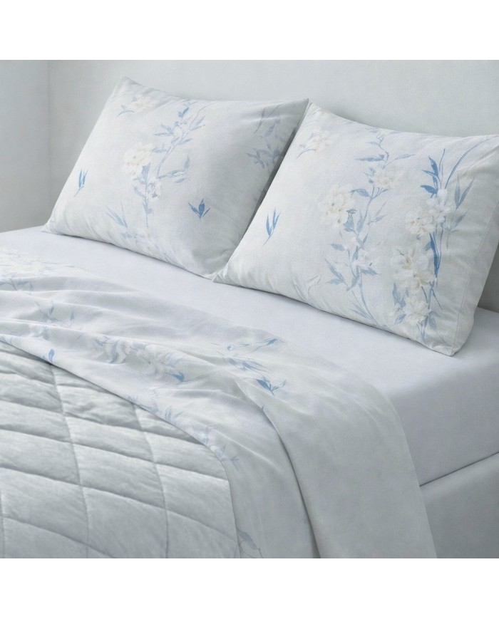 Completo lenzuola matrimoniale 100% cotone Jolly Livia