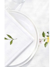 Servizio da tavola ricamo colorato tovaglia + tovaglioli 12 posti art. SL0704