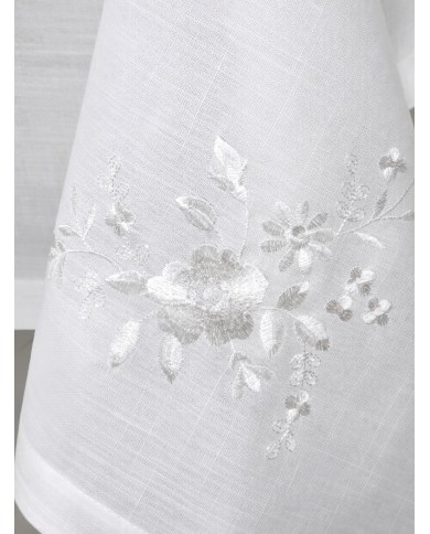 Servizio da tavola ricamato tovaglia + tovaglioli 12 posti art. SL0703