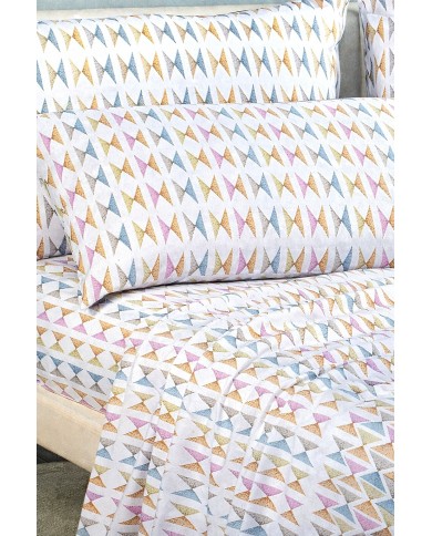 Completo lenzuola letto singolo Caleffi Capri