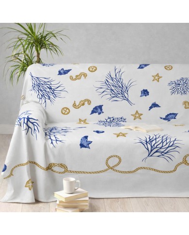 Telo arredo foulard copritutto in cotone 250x260 art Mezzaro dis. 11