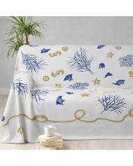 Telo arredo foulard copritutto in cotone 250x260 art Mezzaro dis. 4