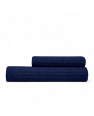 Coppia asciugamani viso + ospite 100% cotone nido d'ape Rebecca Home art. Martina