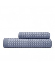 Coppia asciugamani viso + ospite 100% cotone nido d'ape Rebecca Home art. Martina