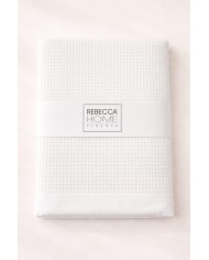 Coppia asciugamani viso + ospite 100% cotone nido d'ape Rebecca Home art. Martina