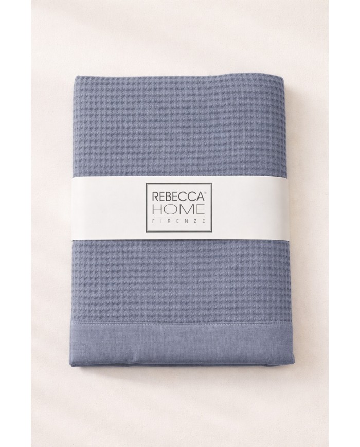 Coppia asciugamani viso + ospite 100% cotone nido d'ape Rebecca Home art. Martina