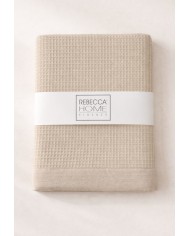 Coppia asciugamani viso + ospite 100% cotone nido d'ape Rebecca Home art. Martina