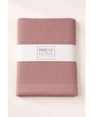 Coppia asciugamani viso + ospite 100% cotone nido d'ape Rebecca Home art. Martina