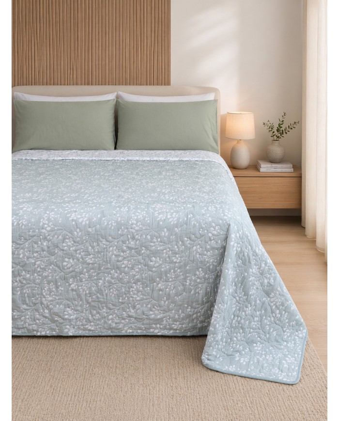 Copriletto in tessuto jacquard Corinto dis. 5