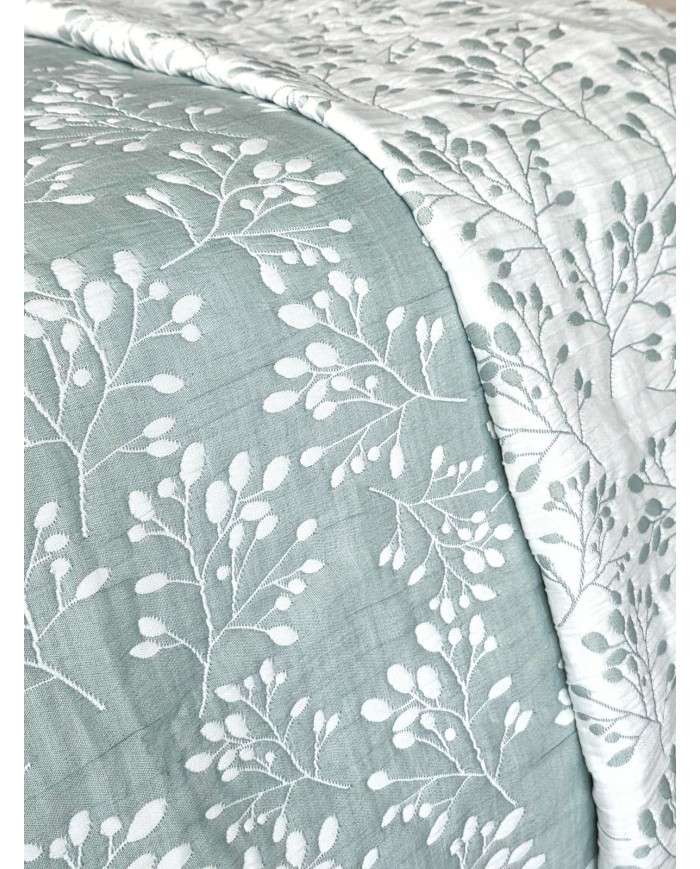 Copriletto in tessuto jacquard Corinto dis. 5