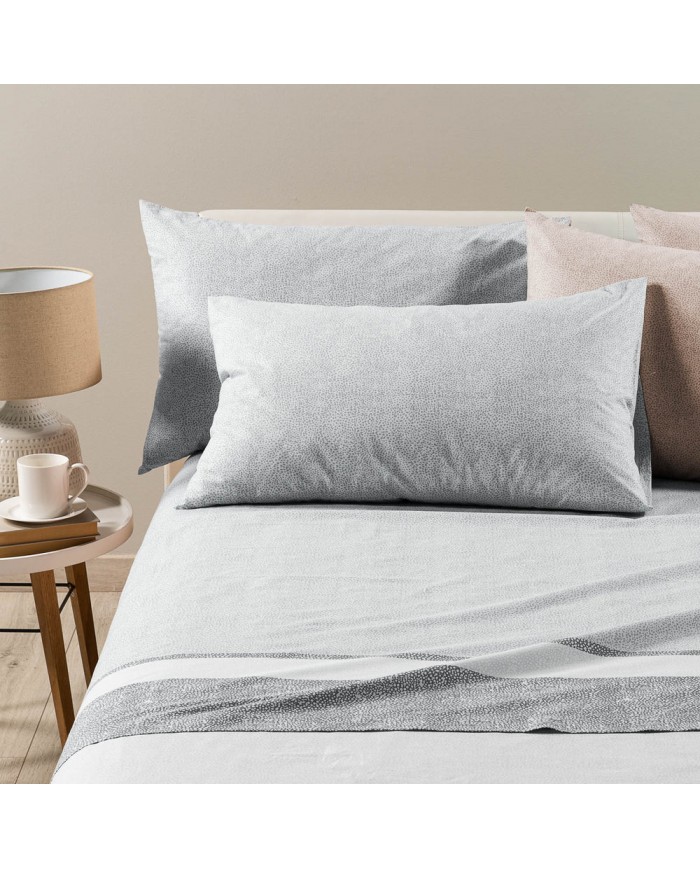 Completo lenzuola matrimoniale 100% cotone Caleffi Nevada2