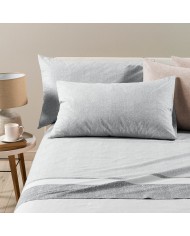 Completo lenzuola matrimoniale 100% cotone Caleffi Nevada2