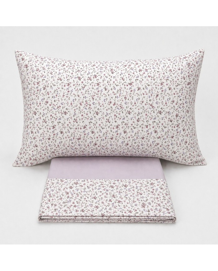 Completo lenzuola letto singolo 100% cotone Dreams art. Fiorellino