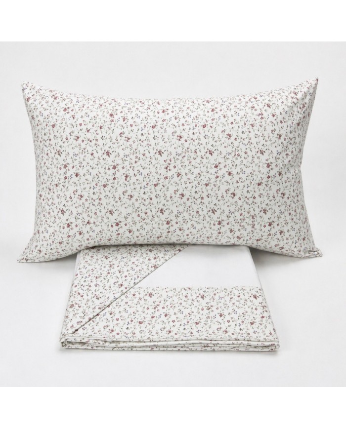 Completo lenzuola letto singolo 100% cotone Dreams art. Fiorellino