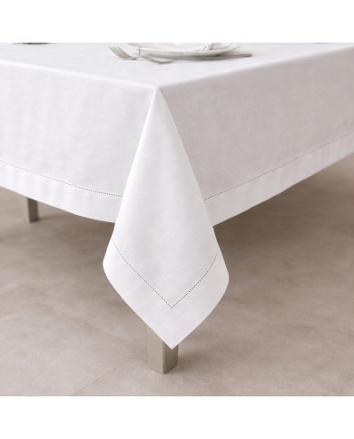 Servizio da tavola 100% lino-  orlo a giorno - Made in Italy - Creazioni Artigianali Firenze