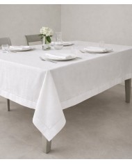 Servizio da tavola 100% lino-  orlo a giorno - Made in Italy - Creazioni Artigianali Firenze