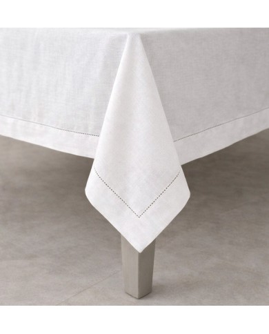 Servizio da tavola 100% lino-  orlo a giorno - Made in Italy - Creazioni Artigianali Firenze