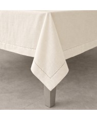 Servizio da tavola 100% lino-  orlo a giorno - Made in Italy - Creazioni Artigianali Firenze