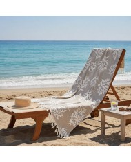 Telo mare pareo in 100% cotone jacquard art. Maldive