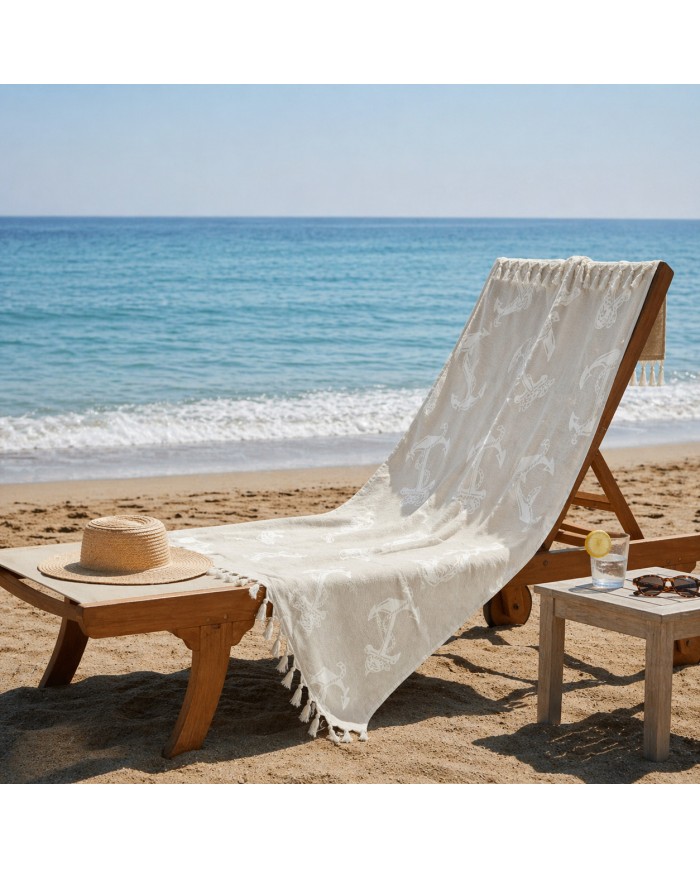 Telo mare pareo in 100% cotone jacquard art. Maldive