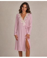Vestaglia leggera sciallata con pizzo Toscana Lingerie art. Ivana